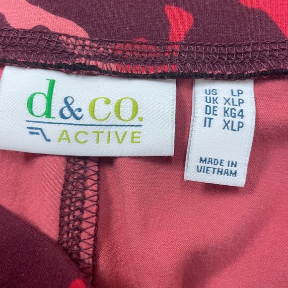 Denim & Co. Active Women's LP Pink Camo Regular Duo Stretch Printed Leggings - Picture 3 of 7